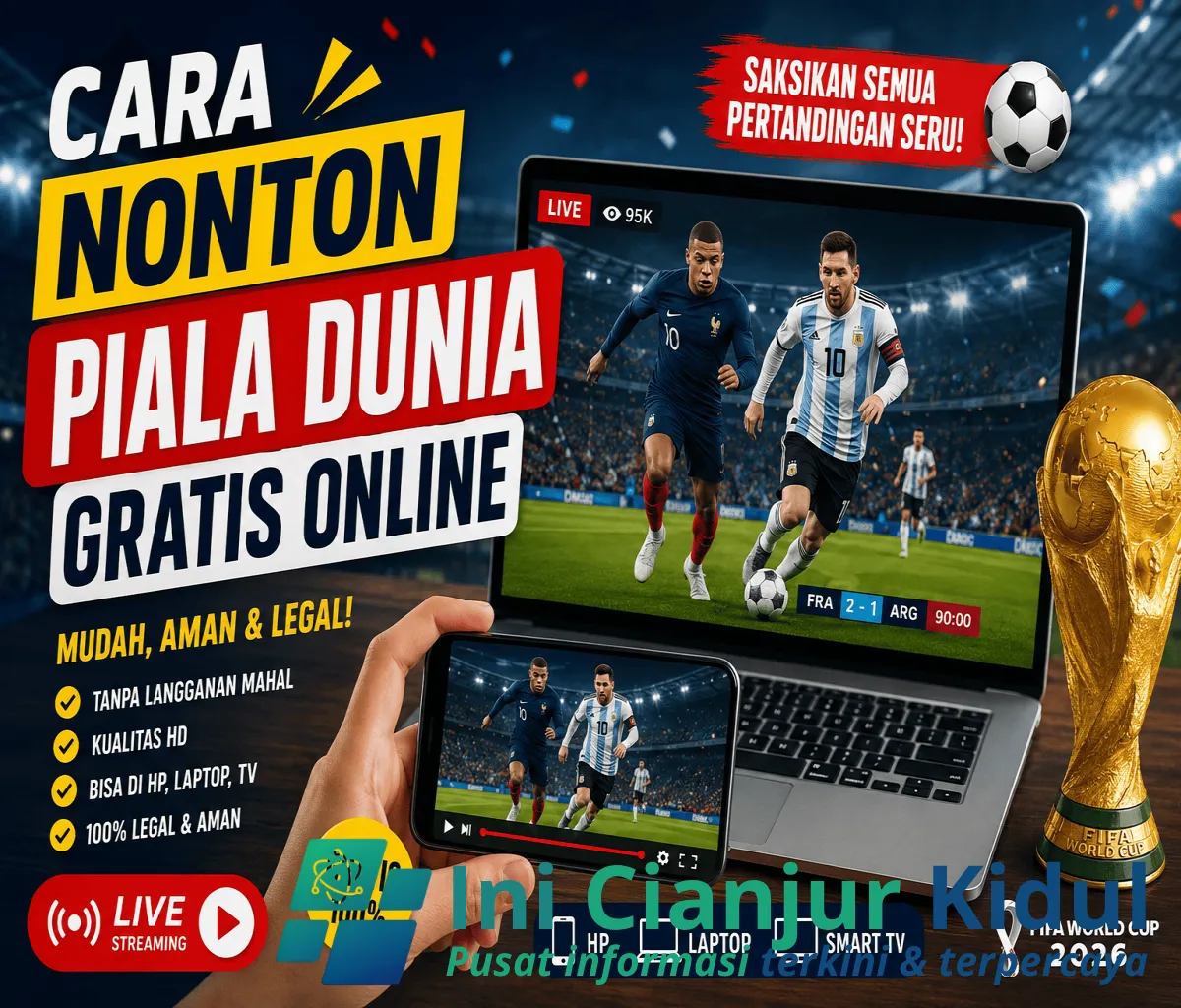 Cara Nonton Piala Dunia Gratis Online 2026